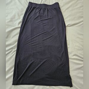 Womens Midi Skirt - Black, XS